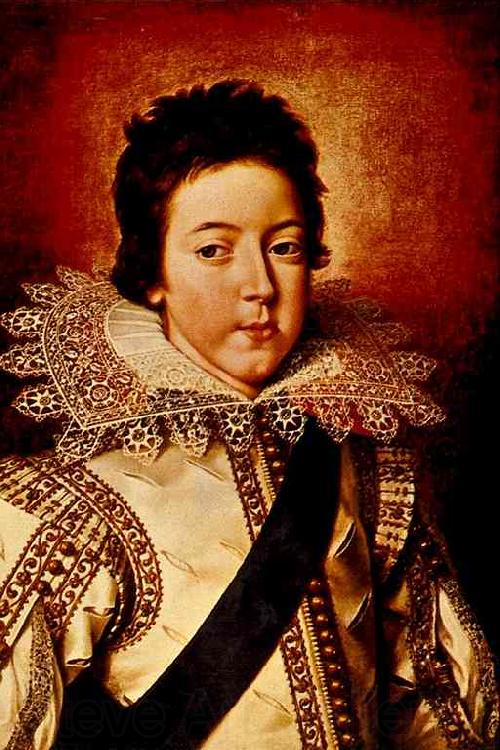 Frans Pourbus Louis XIII as the Dauphin Spain oil painting art